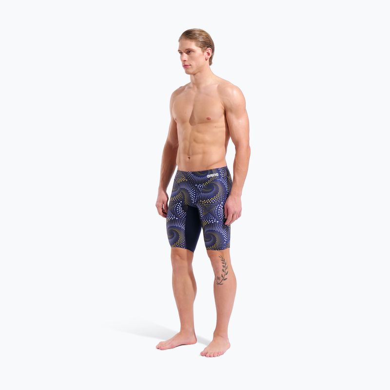 Jammer da uomo per nuoto arena Fireflow Swim Jammer navy/tteam navy yellow 6