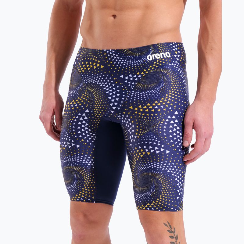 Jammer da uomo per nuoto arena Fireflow Swim Jammer navy/tteam navy yellow 8