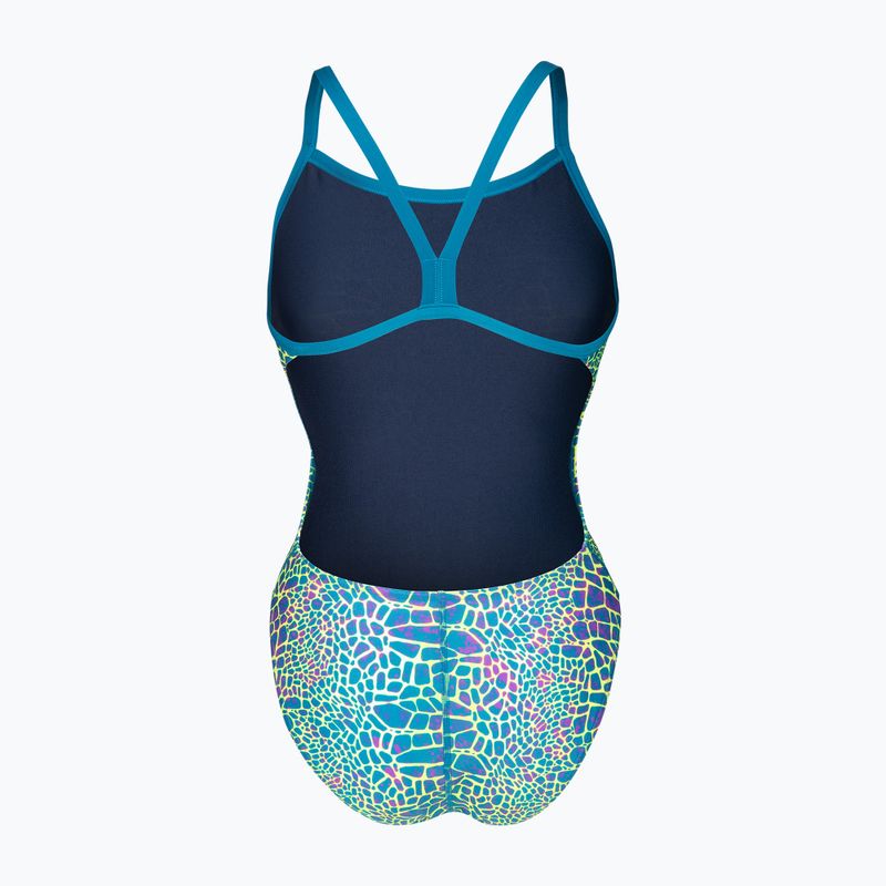 Costume da bagno intero donna arena Snake Skin Challenge blue cosmo multi/blue cosmo 2