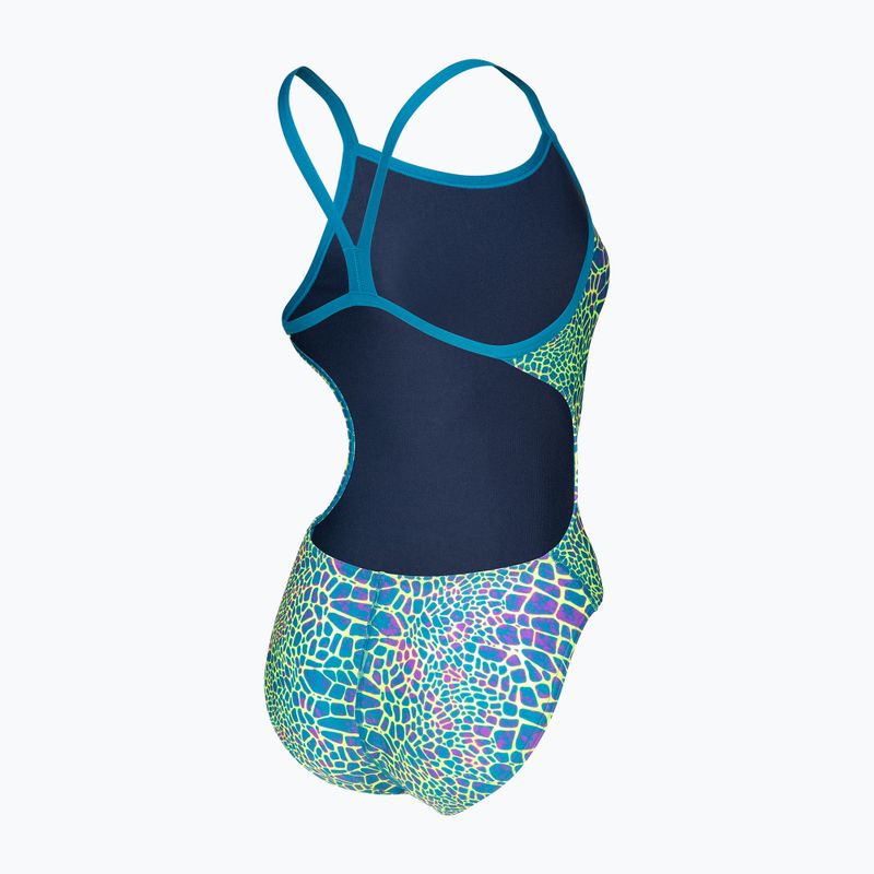 Costume da bagno intero donna arena Snake Skin Challenge blue cosmo multi/blue cosmo 4
