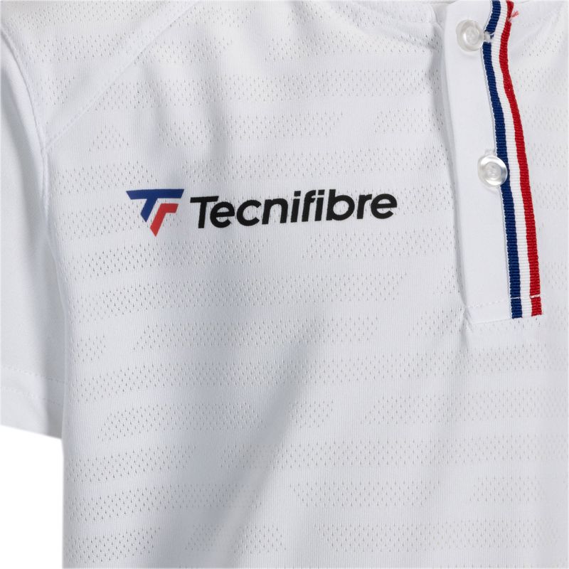 Polo tennis Tecnifibre bambino 22F3VE F3 bianco 3