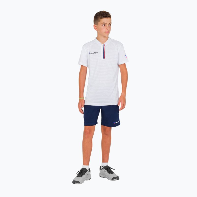 Polo tennis Tecnifibre bambino 22F3VE F3 bianco 8