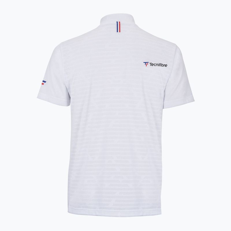 Polo tennis uomo Tecnifibre 22F3VE F3 bianco 2