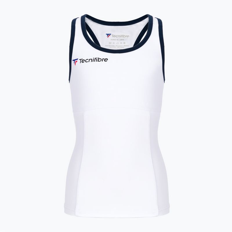 Maglietta da tennis Tecnifibre bambino 22LAF3 F3 Tank bianco