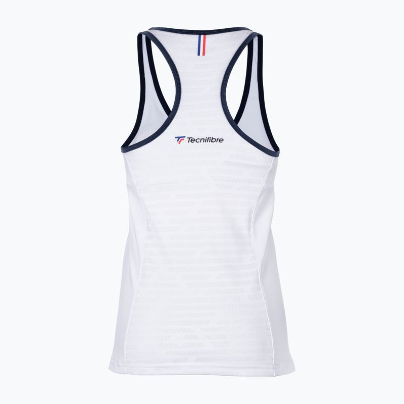 Maglietta da tennis donna Tecnifibre 22LAF3 F3 Tank bianco 2