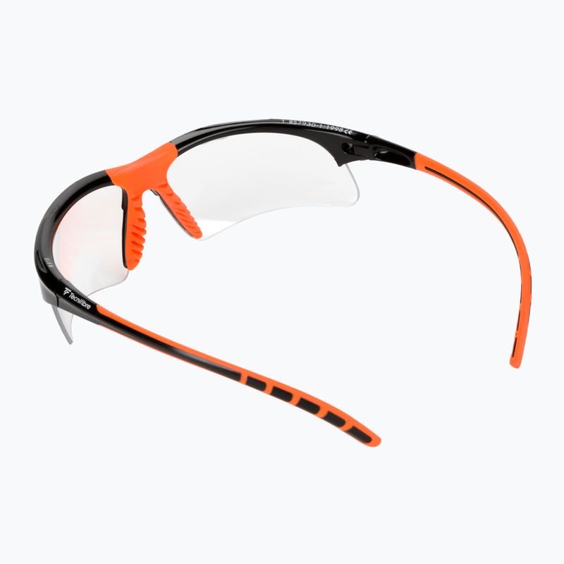 Occhiali da squash Tecnifibre Lunettes Aquash nero/arancio 2