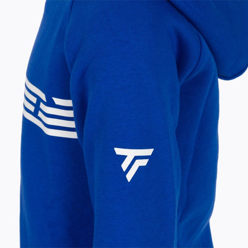 Felpa da tennis Tecnifibre per bambini 21LAHO Felpa con cappuccio in pile royal 5