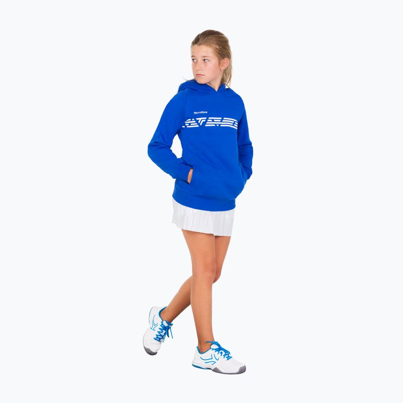 Felpa da tennis Tecnifibre per bambini 21LAHO Felpa con cappuccio in pile royal 8