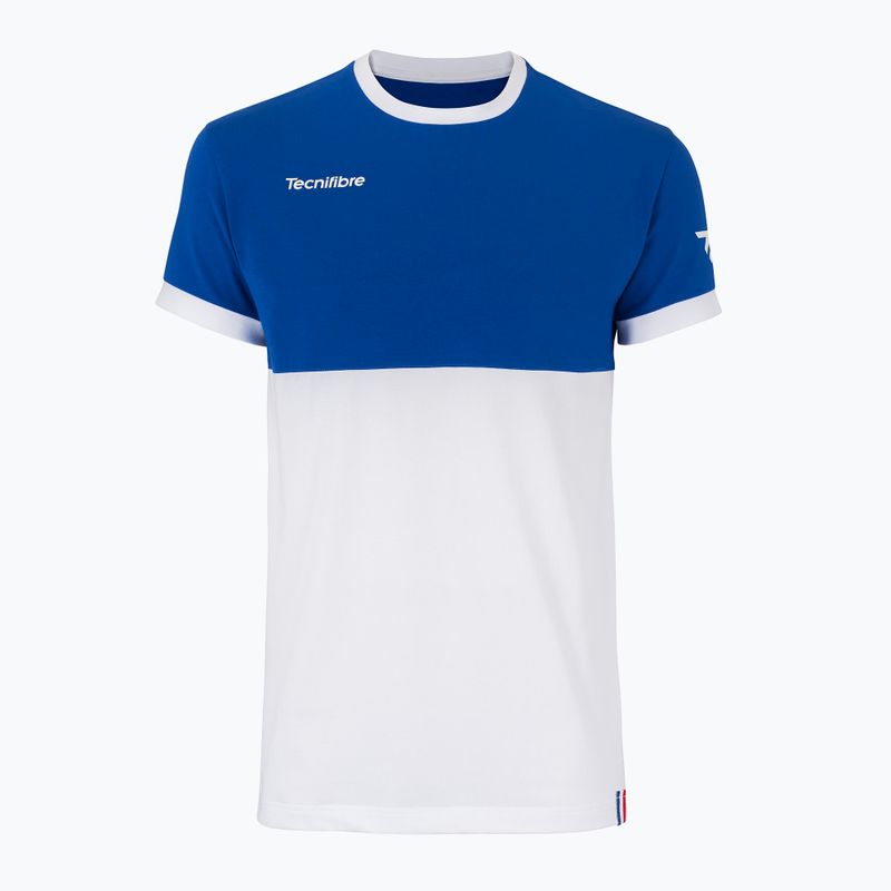 Maglietta da tennis Tecnifibre da bambino 22F1ST F1 Stretch bianco/royal