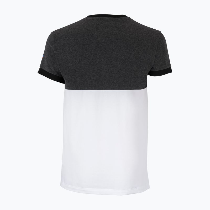 Camicia da tennis da uomo Tecnifibre 22F1ST F1 Stretch nero/bianco 2