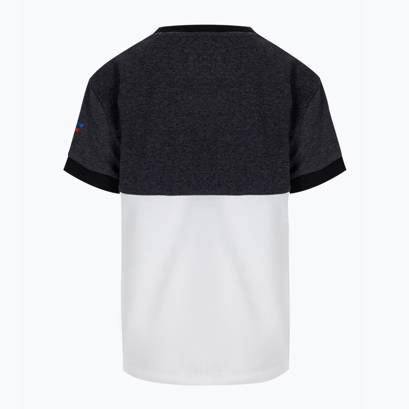 Maglietta da tennis Tecnifibre da bambino 22F1ST F1 Stretch bianco/nero 2