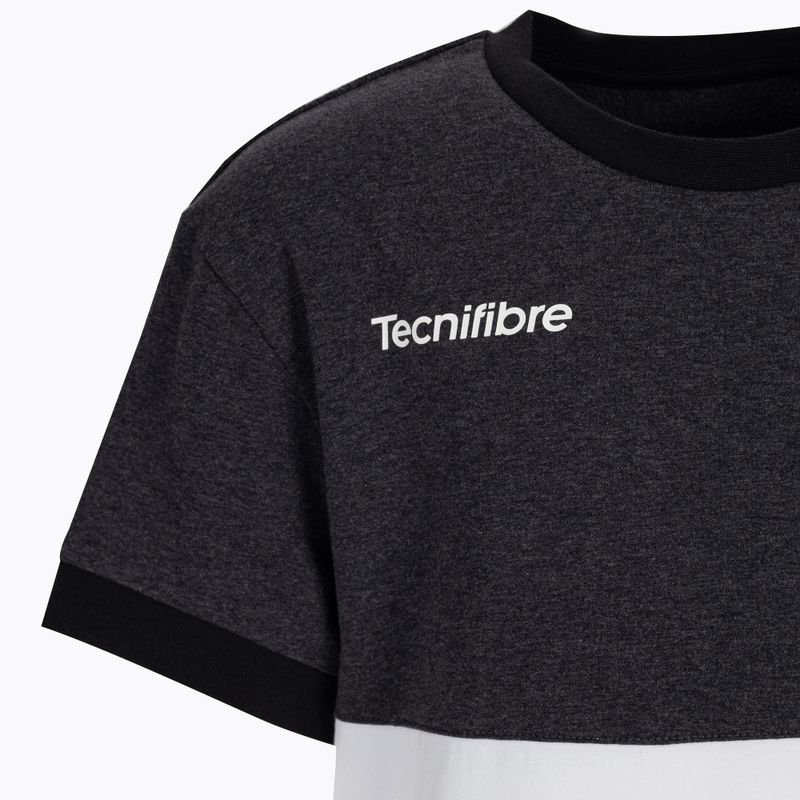Maglietta da tennis Tecnifibre da bambino 22F1ST F1 Stretch bianco/nero 3