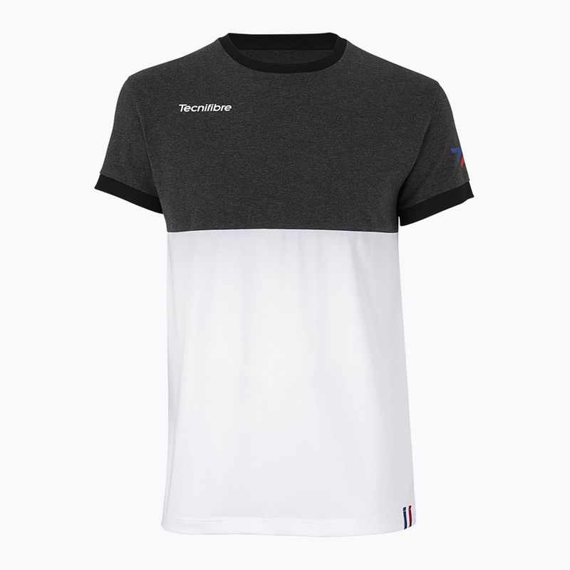 Maglietta da tennis Tecnifibre da bambino 22F1ST F1 Stretch bianco/nero 6