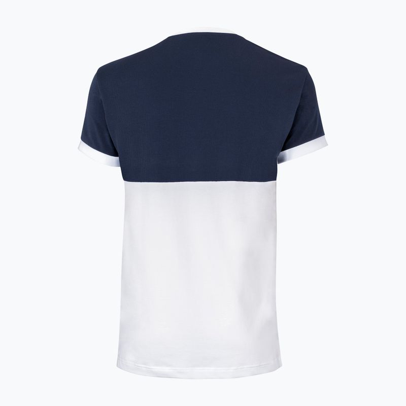 Camicia da tennis da uomo Tecnifibre 22F1ST F1 Stretch bianco/marino 2