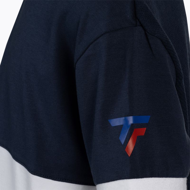 Maglietta da tennis Tecnifibre bambino 22F1ST F1 Stretch bianco/marino 4