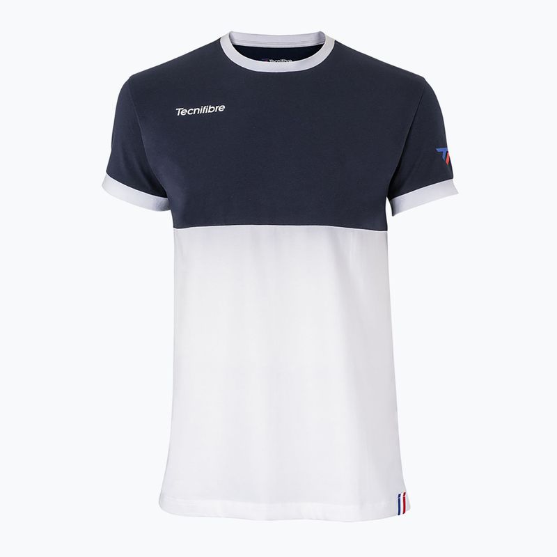 Maglietta da tennis Tecnifibre bambino 22F1ST F1 Stretch bianco/marino 6