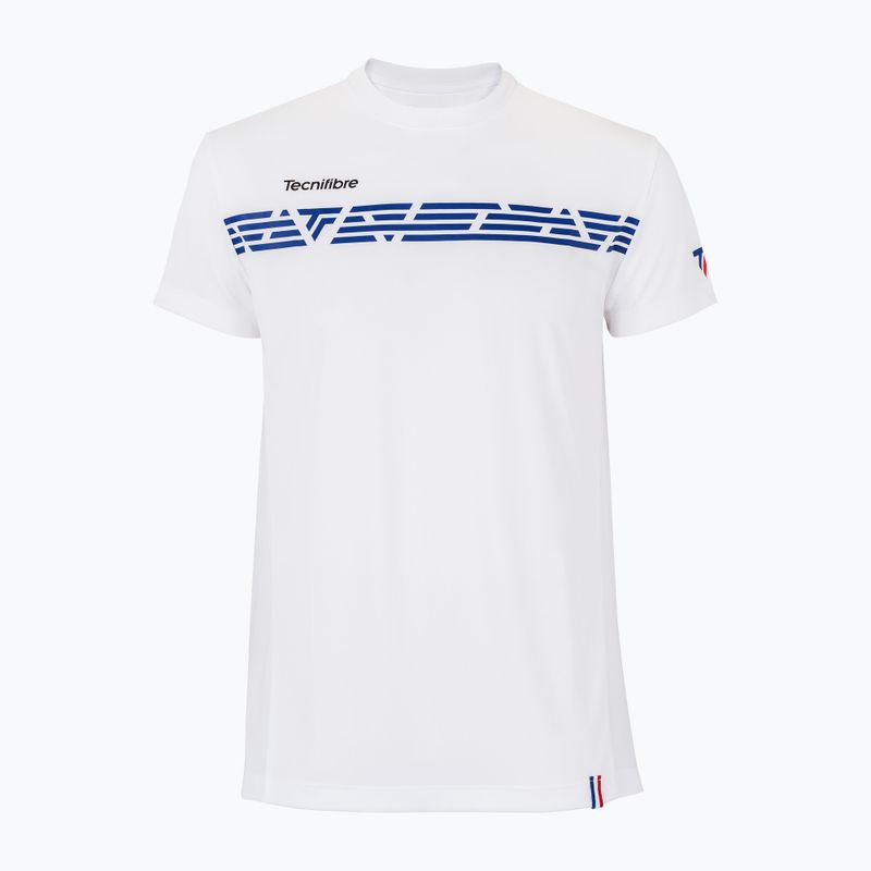 Camicia da tennis da uomo Tecnifibre 22F2ST F2 Airmesh bianco/royal