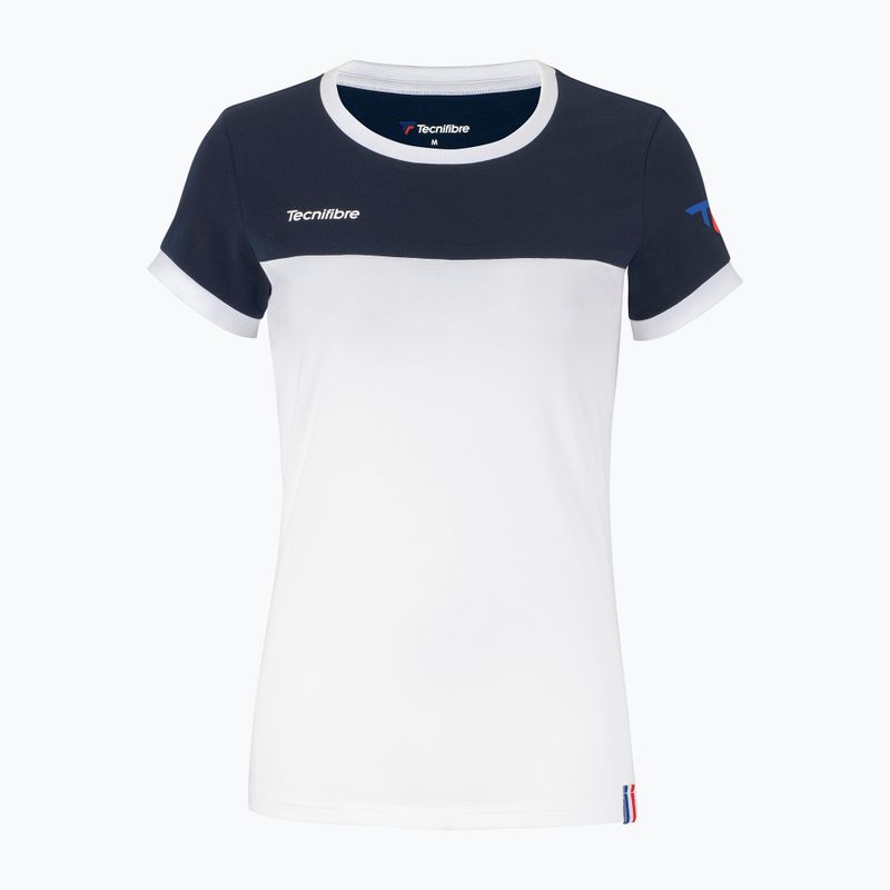 Maglietta da tennis donna Tecnifibre 22LAF1 F1 Stretch bianco/marino