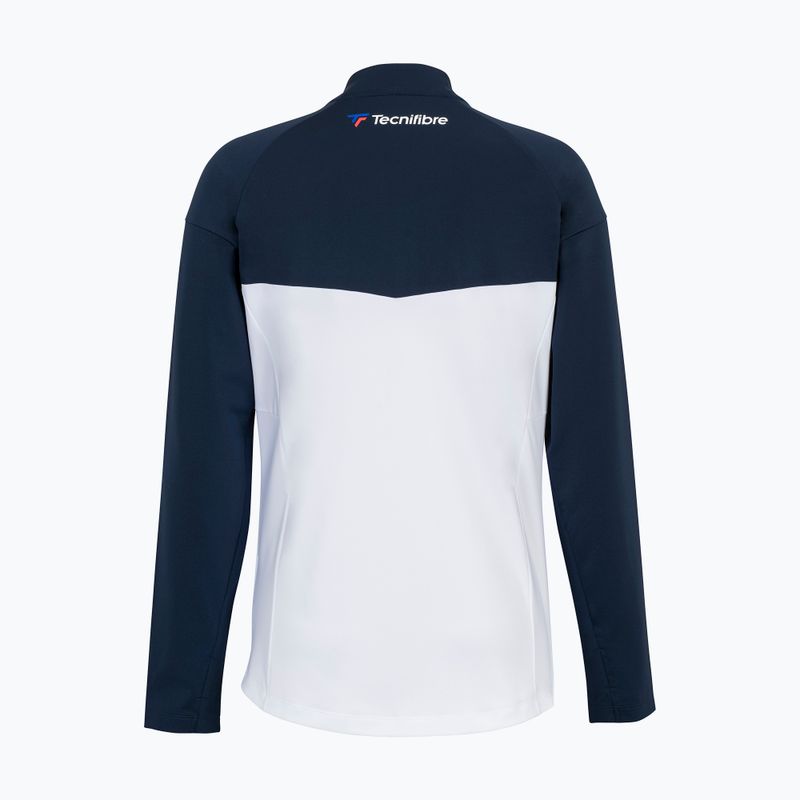 Felpa tennis donna Tecnifibre 21WTECHJA Tech bianco/marino 2