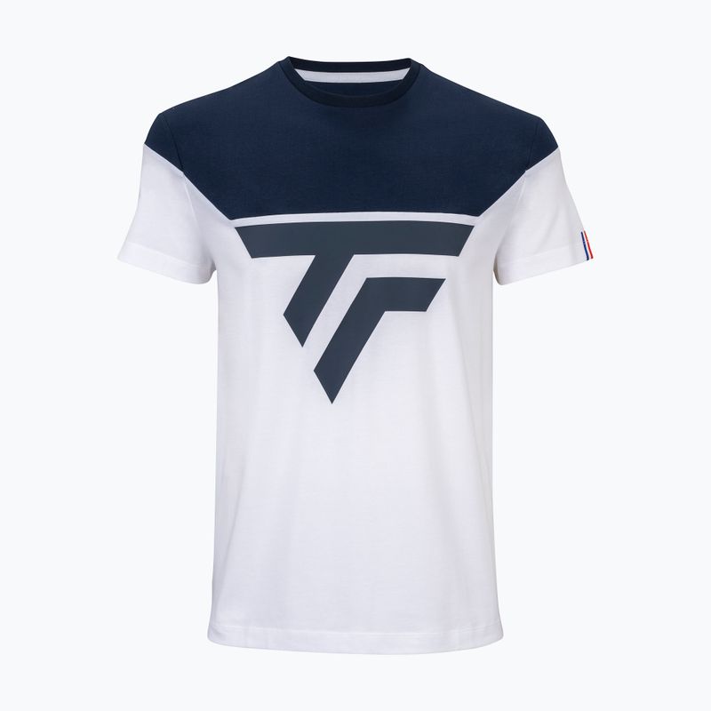 Camicia da tennis da uomo Tecnifibre 22TRAITEE Training bianco/marino