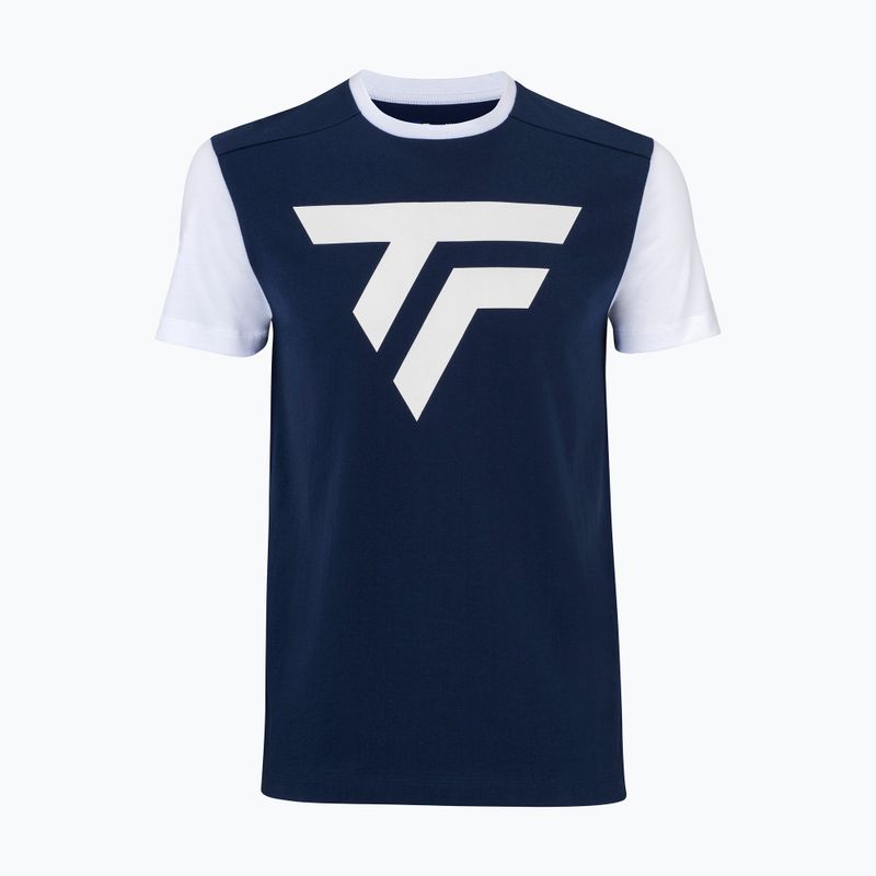 Camicia da tennis da uomo Tecnifibre 22CLUBTEE Club bianco/marino