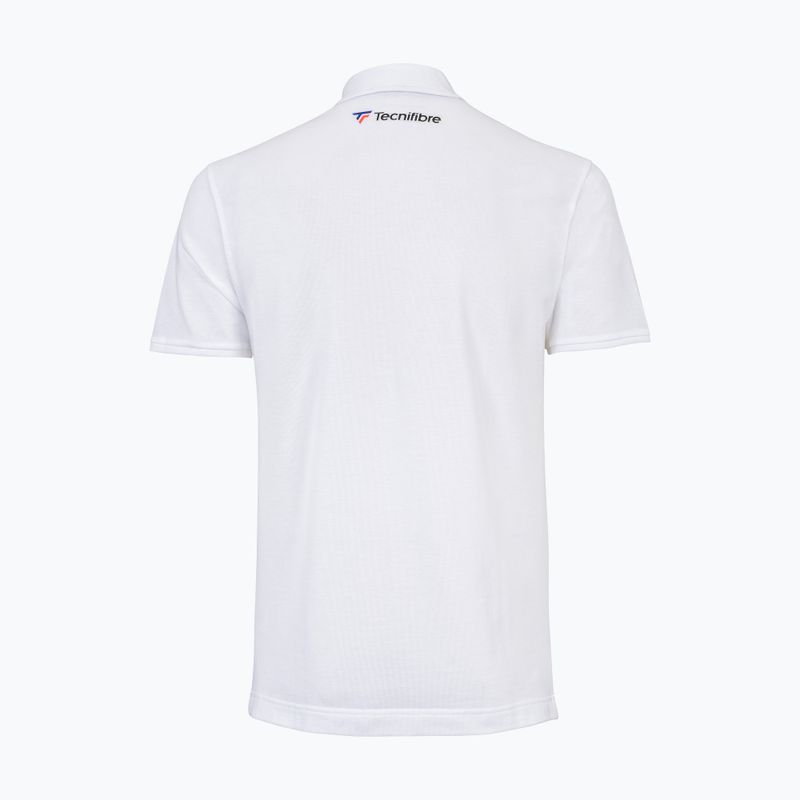 Polo tennis uomo Tecnifibre 25POlOPIQ Piqué bianco 2