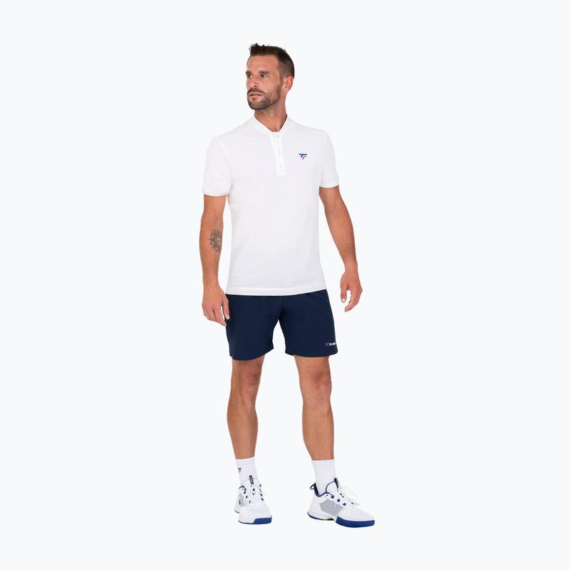 Polo tennis uomo Tecnifibre 25POlOPIQ Piqué bianco 3