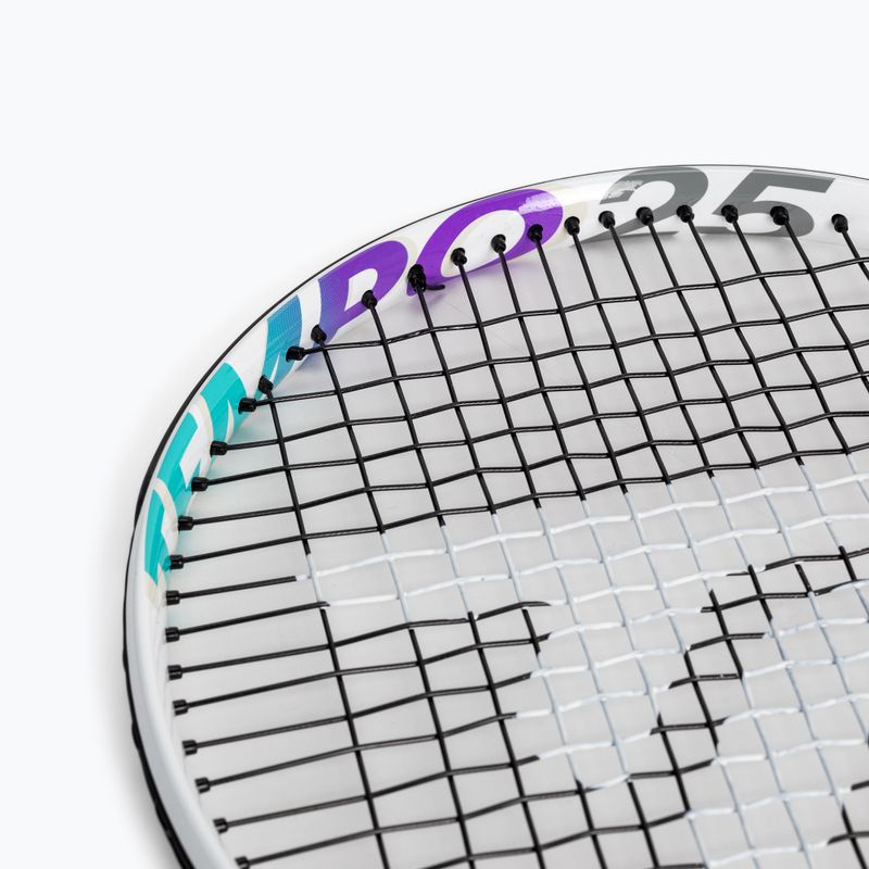 Racchetta da tennis per bambini Tecnifibre Tempo 25 bianco 6