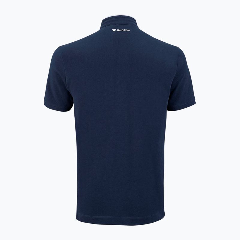 Camicia da tennis uomo Tecnifibre Polo Pique 22 marine 3