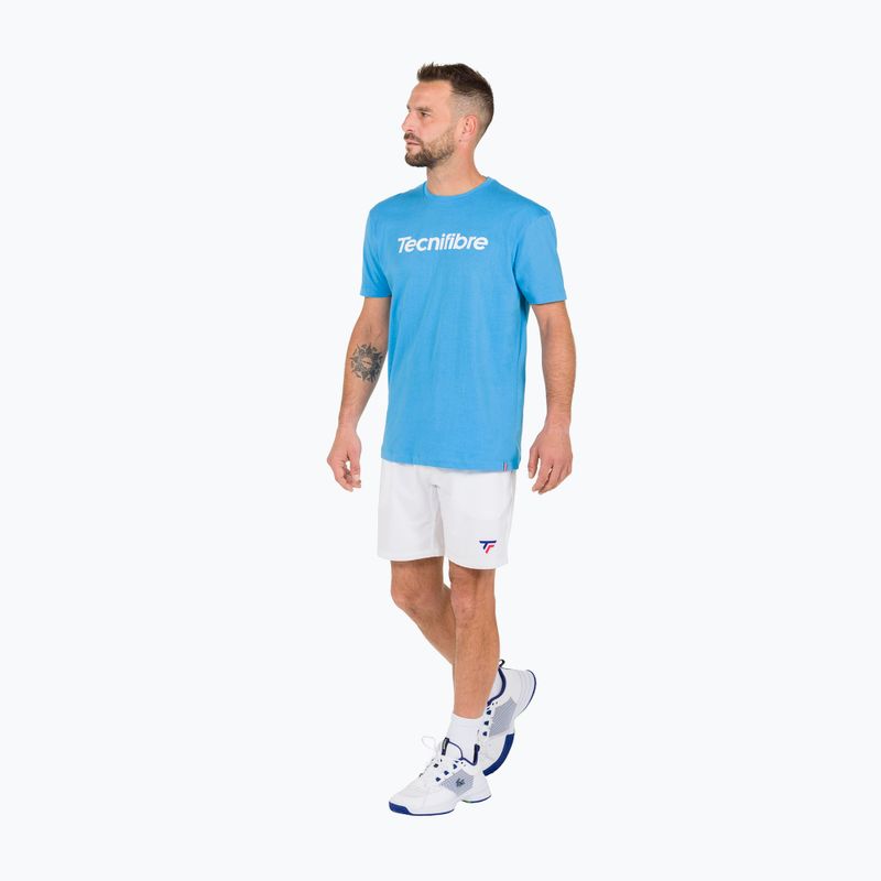 Maglietta tennis uomo Tecnifibre Team Cotton Tee azur