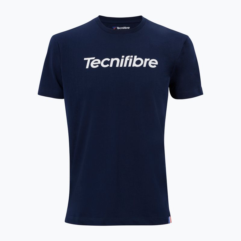 Maglietta da tennis da bambino Tecnifibre Team Cotton Tee marine