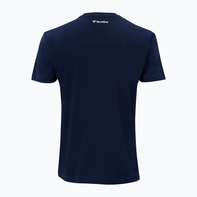 Maglietta da tennis da bambino Tecnifibre Team Cotton Tee marine 2