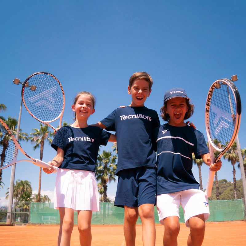 Maglietta da tennis da bambino Tecnifibre Team Cotton Tee marine 3