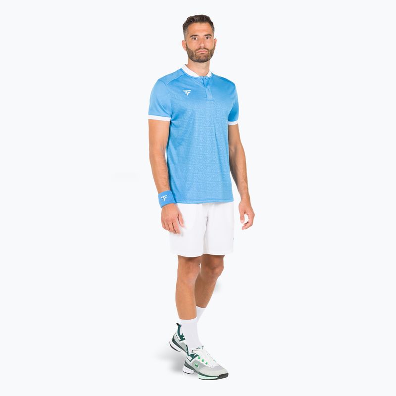 Polo tennis uomo Tecnifibre Team Mesh azur 2