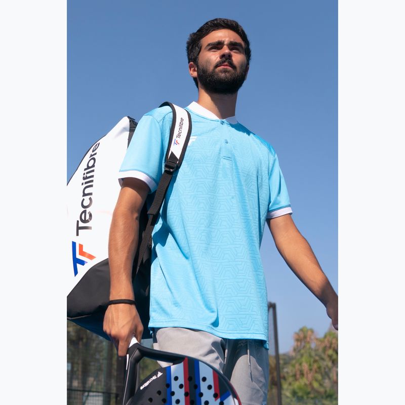 Polo tennis uomo Tecnifibre Team Mesh azur 5