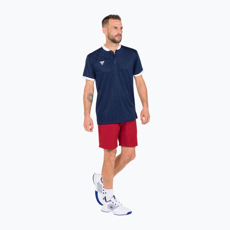 Polo tennis uomo Tecnifibre Team Mesh marine