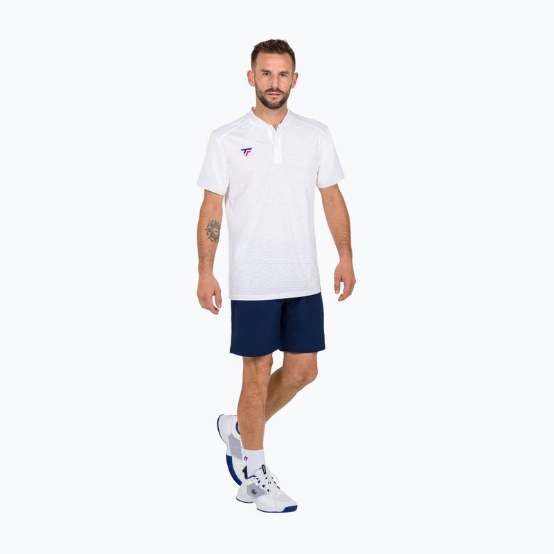 Polo tennis uomo Tecnifibre Team Mesh bianco