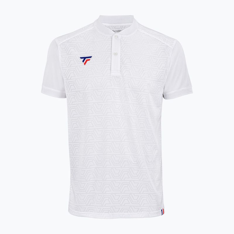 Polo tennis uomo Tecnifibre Team Mesh bianco 2