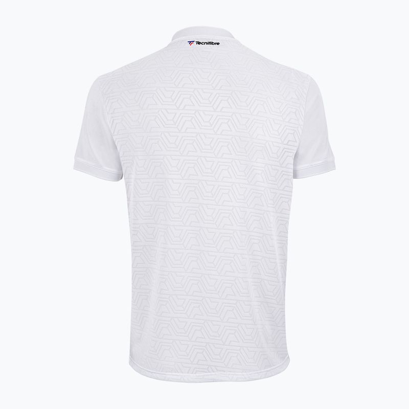 Polo tennis uomo Tecnifibre Team Mesh bianco 3