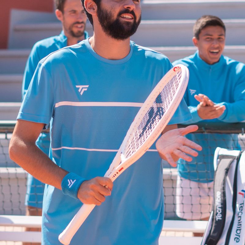 Maglietta da tennis da uomo Tecnifibre Team Tech Tee azur 6