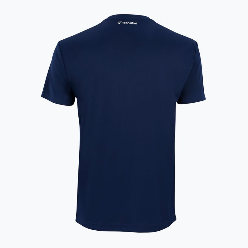 Maglietta da tennis da uomo Tecnifibre Team Tech Tee marine 4