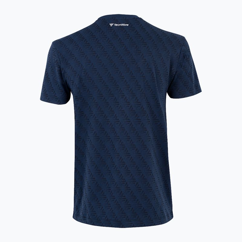 Maglia da tennis uomo Tecnifibre Graphic Tee Stretch navy 4
