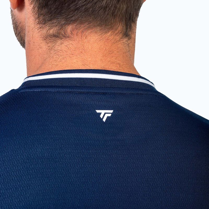 Maglietta da tennis da uomo Tecnifibre Team Tech marine 3
