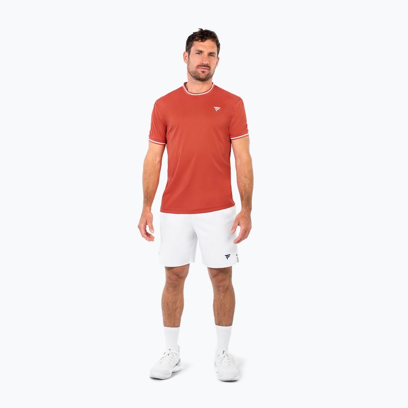 Maglietta da tennis da uomo Tecnifibre Team Tech terracotta 2