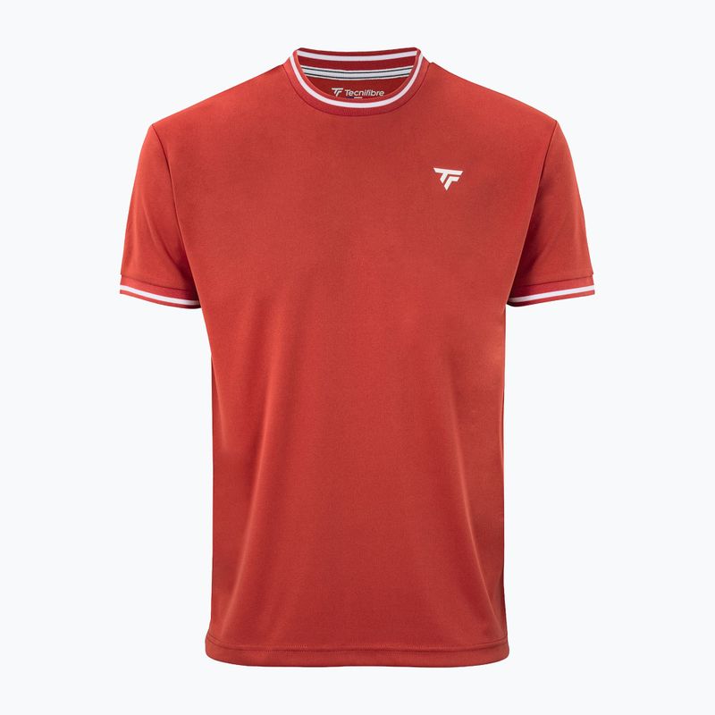 Maglietta da tennis da uomo Tecnifibre Team Tech terracotta 4