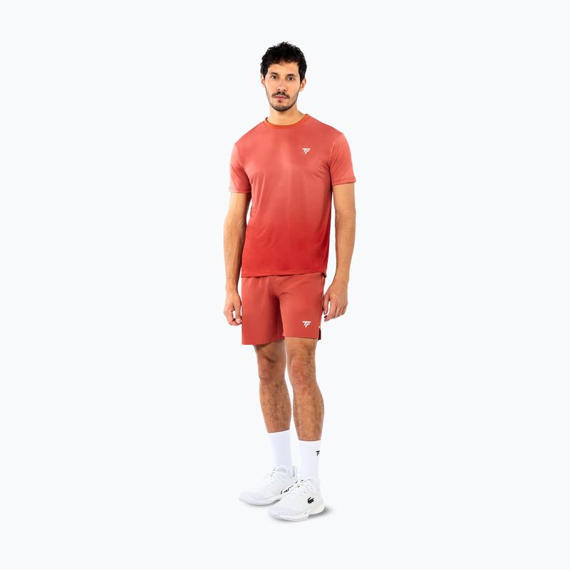 Maglietta da tennis da uomo Tecnifibre Team X-Loop terracotta 2