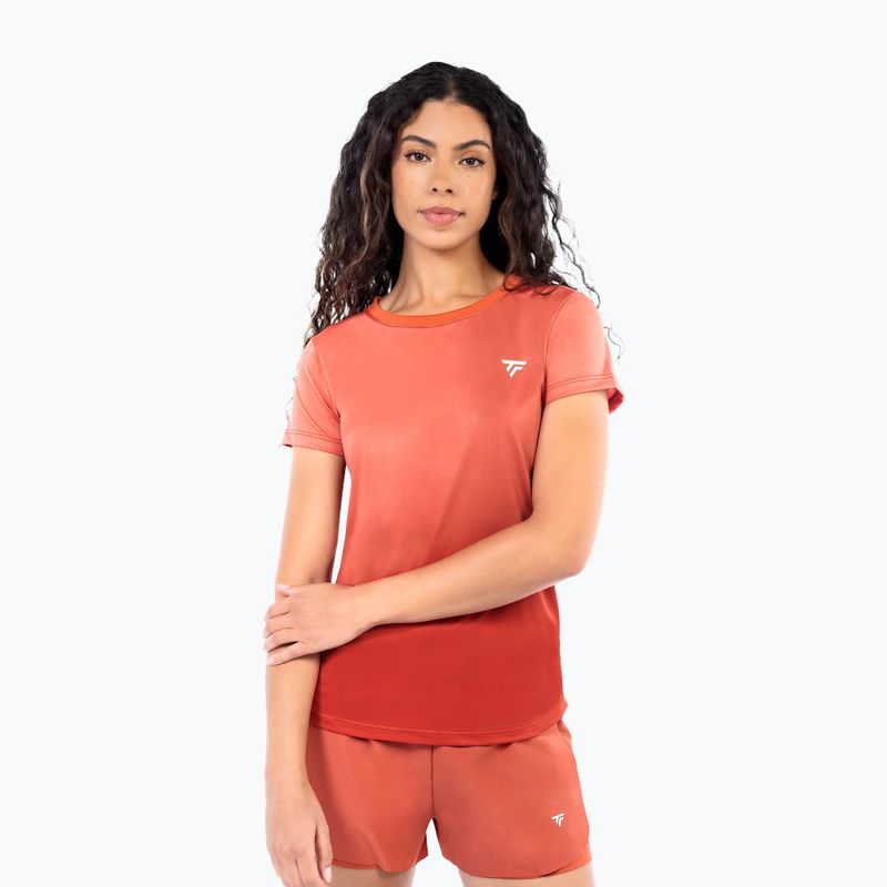 Maglietta da tennis da donna Tecnifibre Team X-Loop terracotta