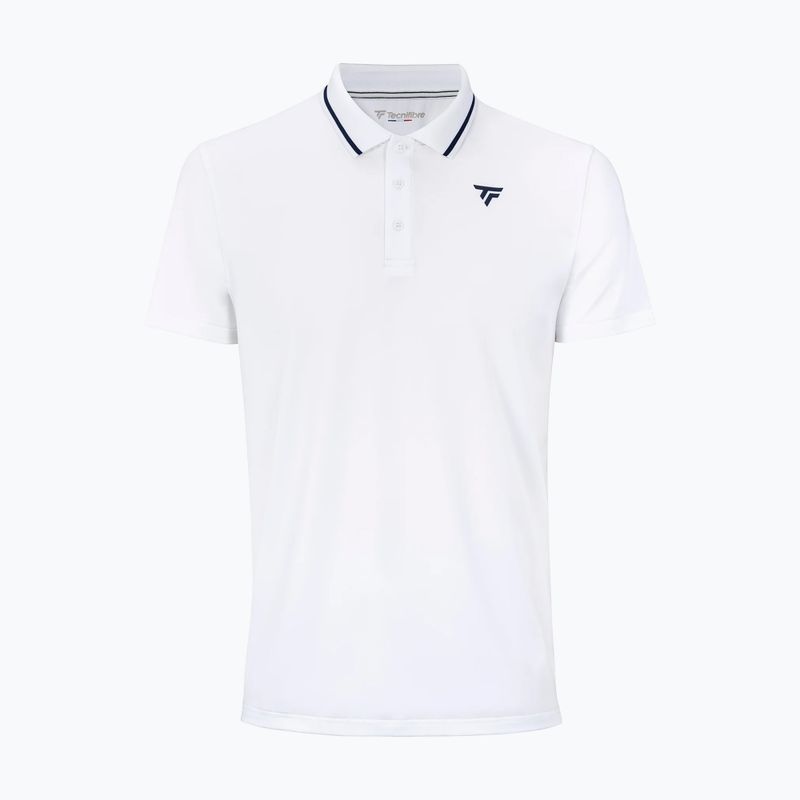 Polo da tennis da uomo Tecnifibre Team Tech Polo white 4