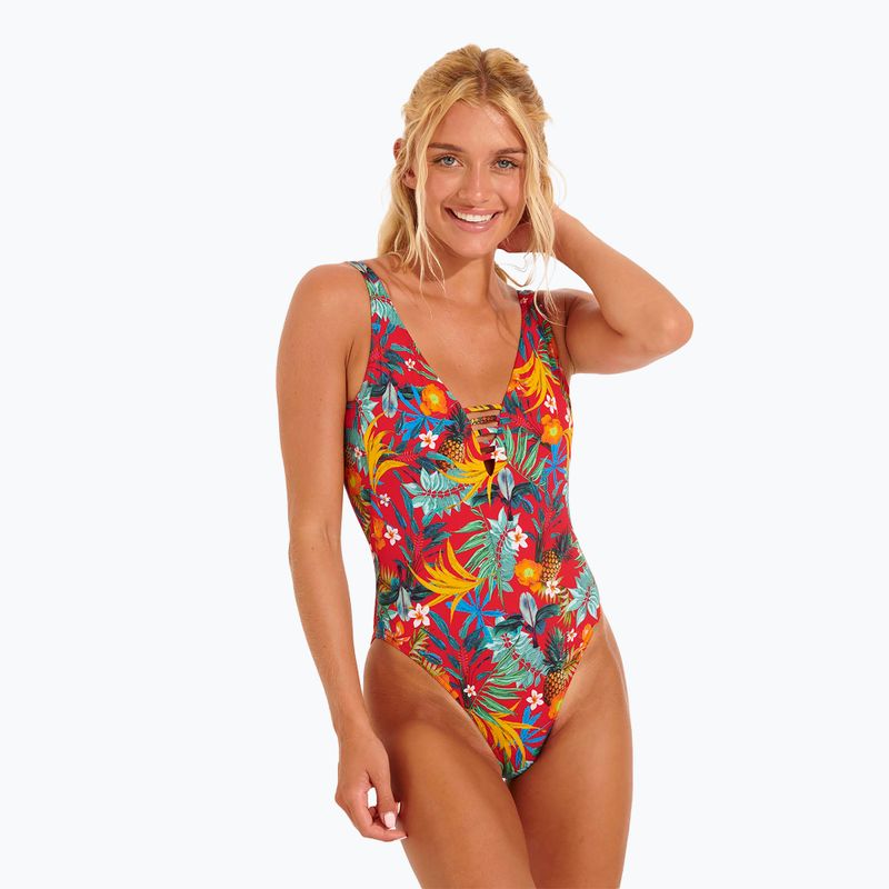 Costume da bagno intero donna Banana Moon Millers Pandor rouge 5