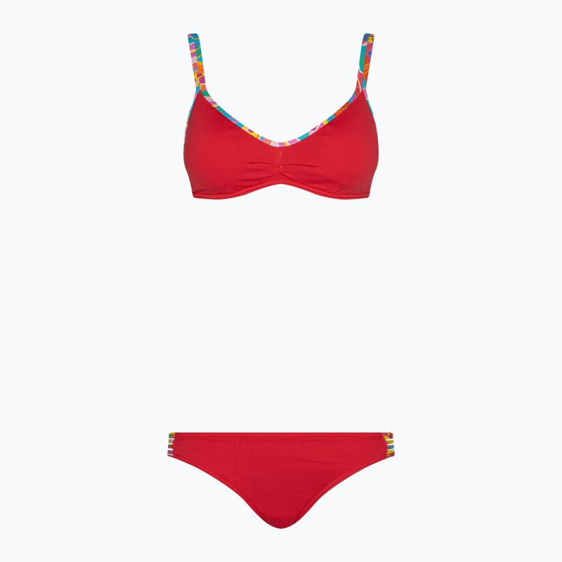 Costume da bagno due pezzi donna Banana Moon Tyezumma Watercolor rouge